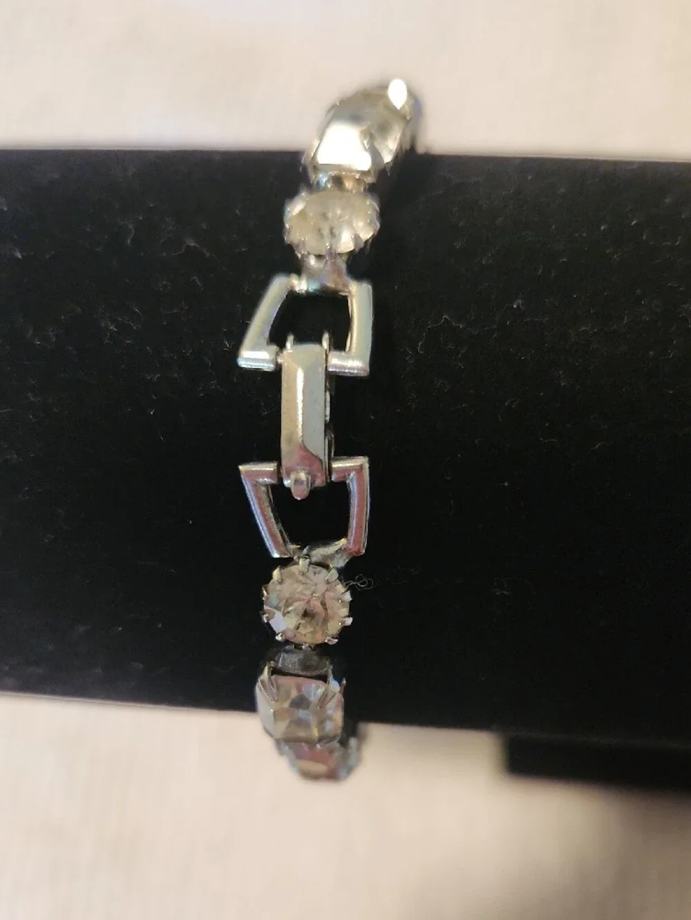 Weiss Sparkling White Crystal Tennis Bracelet - Women Jewelry